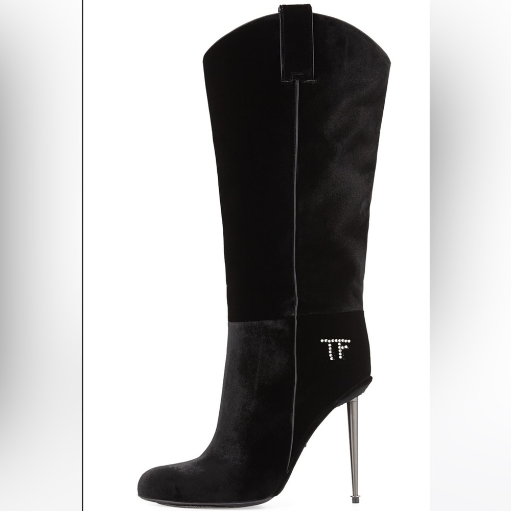 Rare -Tom ford boots velvet cowboy boots